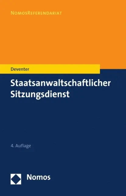 Anton Deventer - Staatsanwaltschaftlicher Sitzungsdienst, E-bok. Tillgänglighet: Lägg i varukorg