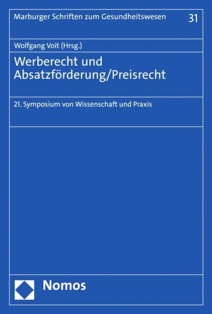 Wolfgang Voit - Werberecht und Absatzförderung/Preisrecht, E-bok