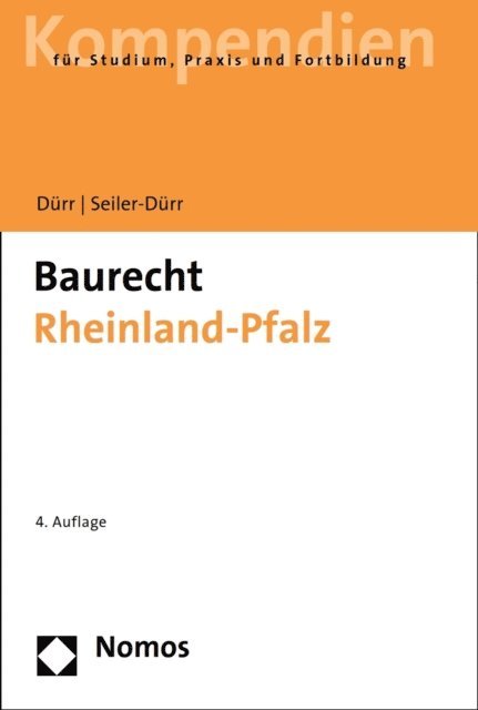Hansjochen Durr, Carmen Seiler-Durr - Baurecht Rheinland-Pfalz, E-bok