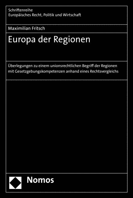 Maximilian Fritsch - Europa der Regionen, E-bok