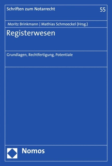 Mathias Schmoeckel, Moritz Brinkmann - Registerwesen, E-bok
