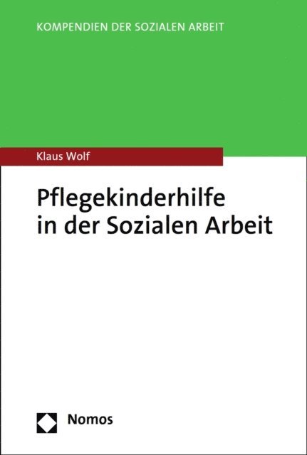 Klaus Wolf - Pflegekinderhilfe in der Sozialen Arbeit, E-bok