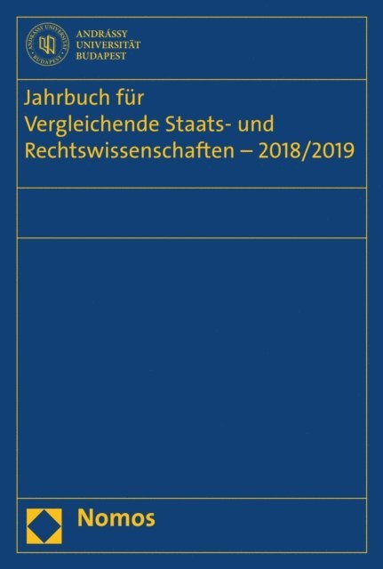 Ulrich Hufeld, Oliver Diggelmann, Peter-Christian Muller-Graff, Stephan Kirste, Christian Schubel - Jahrbuch für Vergleichende Staats- und Rechtswissenschaften - 2018/2019, E-bok