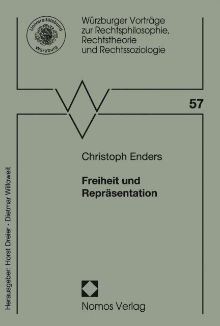 Christoph Enders - Freiheit und Repräsentation, E-bok