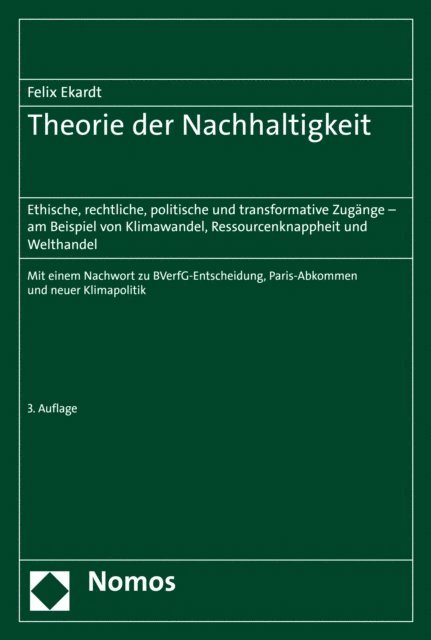 Felix Ekardt - Theorie der Nachhaltigkeit, E-bok