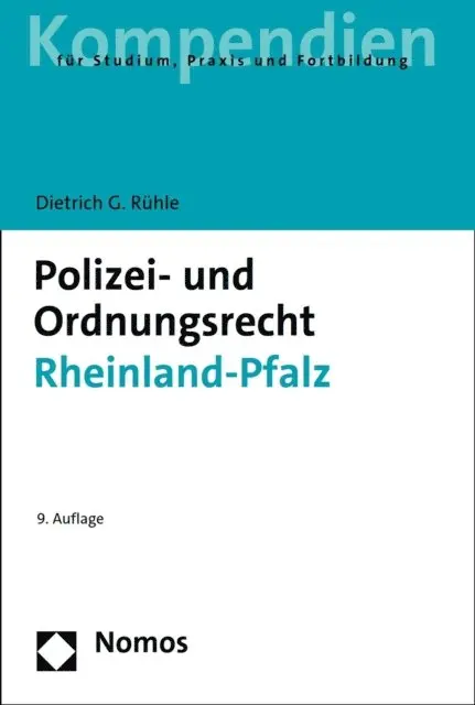 Dietrich G. Ruhle - Polizei- und Ordnungsrecht Rheinland-Pfalz, E-bok. Tillgänglighet: Lägg i varukorg