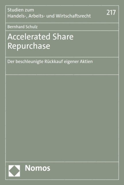 Bernhard Schulz - Accelerated Share Repurchase, E-bok