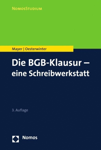 Petra Oesterwinter, Volker Mayer - Die BGB-Klausur – eine Schreibwerkstatt, E-bok