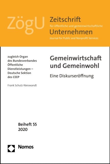 Frank Schulz-Nieswandt - Gemeinwirtschaft und Gemeinwohl, E-bok