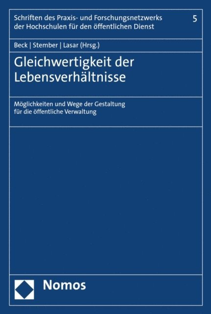 Andreas Lasar, Jurgen Stember, Joachim Beck - Gleichwertigkeit der Lebensverhältnisse, E-bok