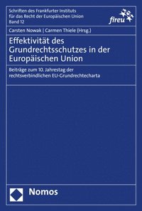 Effektivitat des Grundrechtsschutzes in der Europaischen Union