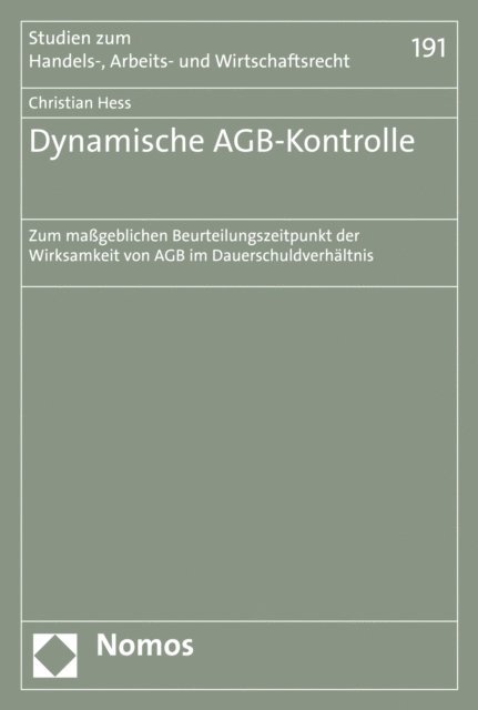 Christian Hess - Dynamische AGB-Kontrolle, E-bok