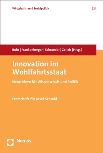 Udo Zolleis, Wolfgang Schroeder, Rolf Frankenberger, Daniel Buhr - Innovation im Wohlfahrtsstaat, E-bok