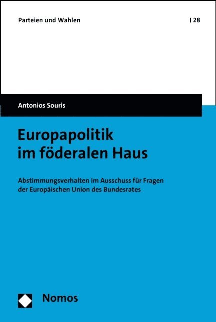 Antonios Souris - Europapolitik im föderalen Haus, E-bok