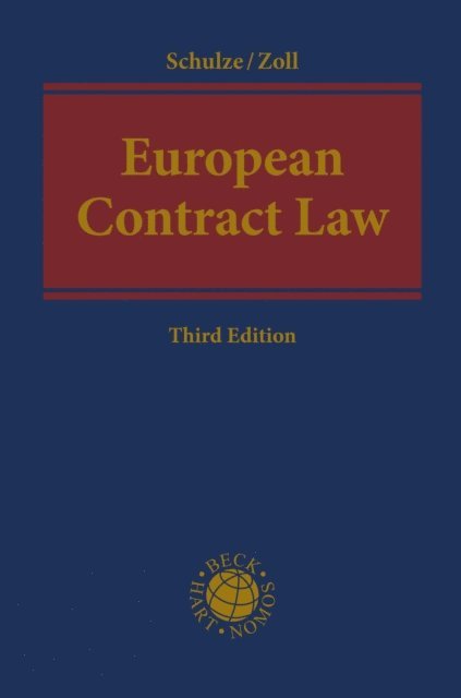 Fryderyk Zoll, Reiner Schulze - European Contract Law, E-bok
