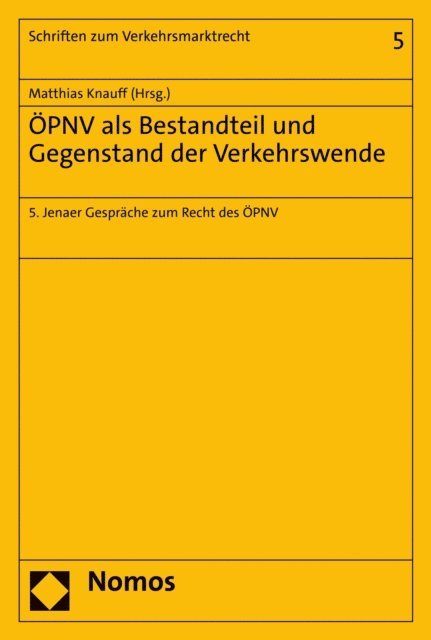 Matthias Knauff - ÖPNV als Bestandteil und Gegenstand der Verkehrswende, E-bok
