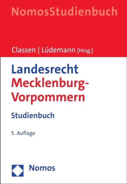 Jorn Ludemann, Claus Dieter Classen - Landesrecht Mecklenburg-Vorpommern, E-bok