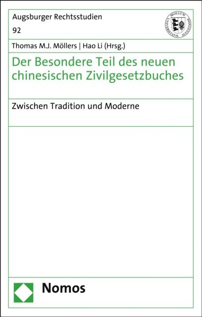 Hao Li, Thomas M.J. Mollers - Der Besondere Teil des neuen chinesischen Zivilgesetzbuches, E-bok