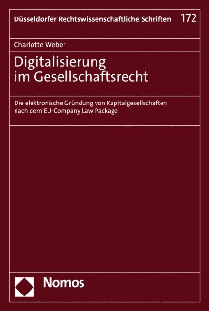 Charlotte Weber - Digitalisierung im Gesellschaftsrecht, E-bok