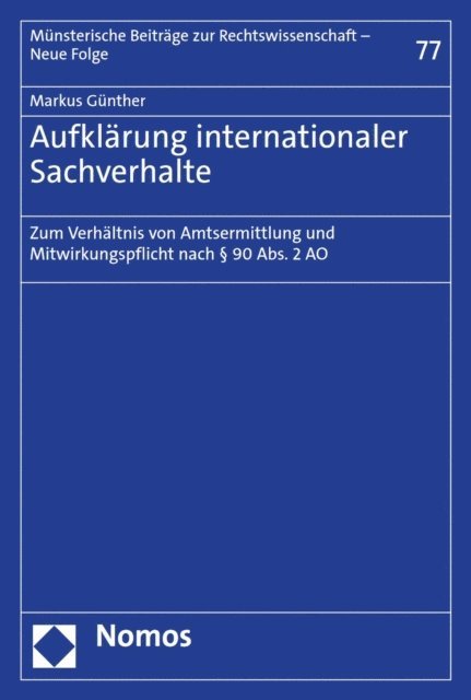 Markus Gunther - Aufklärung internationaler Sachverhalte, E-bok