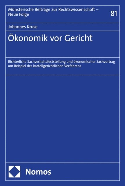 Johannes Kruse - Ökonomik vor Gericht, E-bok