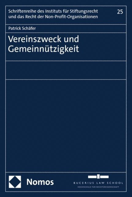 Patrick Schafer - Vereinszweck und Gemeinnützigkeit, E-bok
