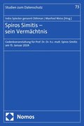 Spiros Simitis ? sein Vermÿchtnis