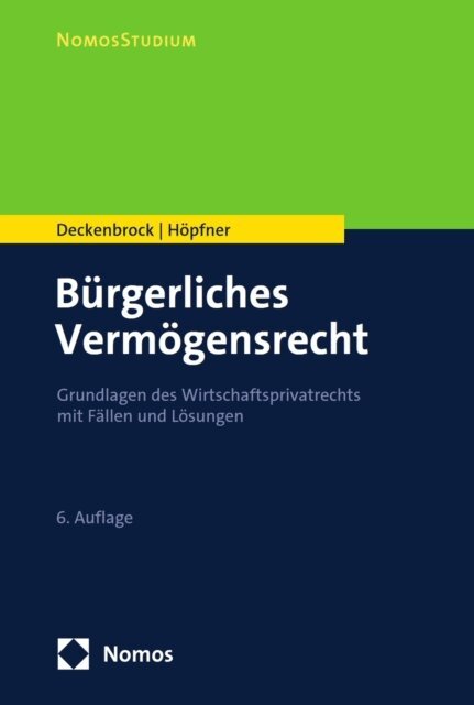 Clemens Hopfner, Christian Deckenbrock - Bürgerliches Vermögensrecht, E-bok