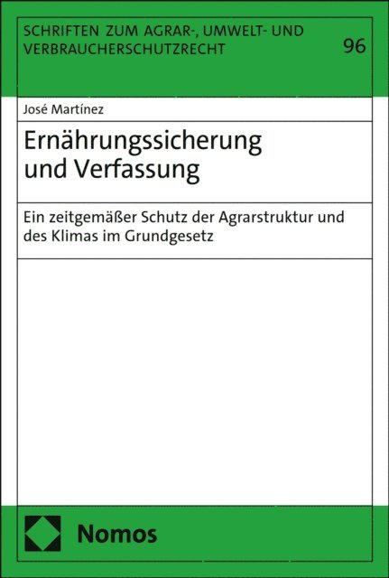 Jose Martinez - Ernährungssicherung und Verfassung, E-bok