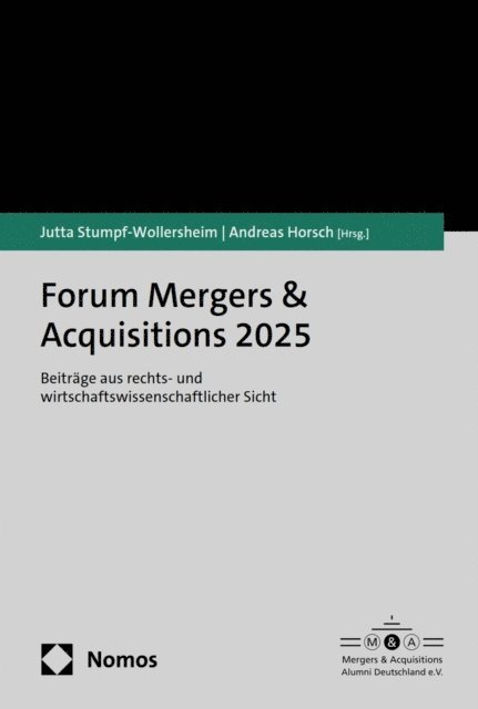 Andreas Horsch, Jutta Stumpf-Wollersheim - Forum Mergers & Acquisitions 2025, E-bok