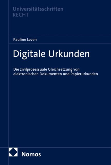 Pauline Leven - Digitale Urkunden, E-bok