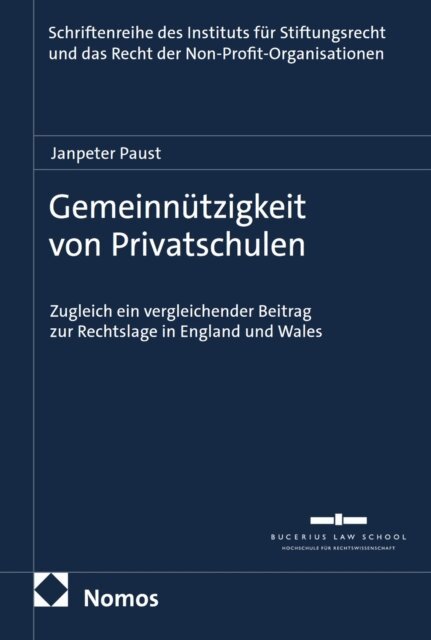 Janpeter Paust - Gemeinnutzigkeit von Privatschulen, E-bok