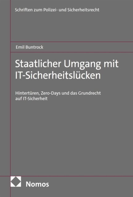 Emil Buntrock - Staatlicher Umgang mit IT-Sicherheitslucken, E-bok