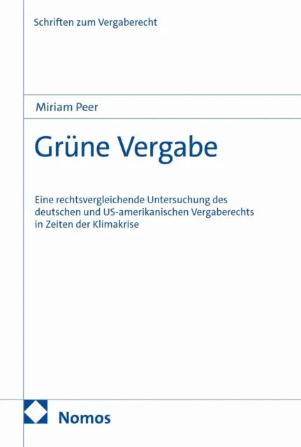 Miriam Peer - Grüne Vergabe, E-bok. Tillgänglighet: Lägg i varukorg