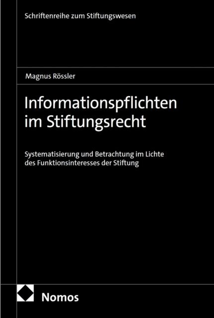 Informationspflichten im Stiftungsrecht