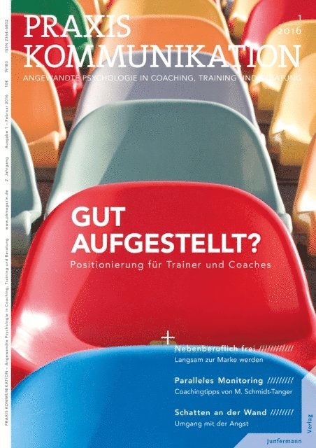Junfermann Verlag - Praxis Kommunikation 1/2016 Einzelheft, E-bok