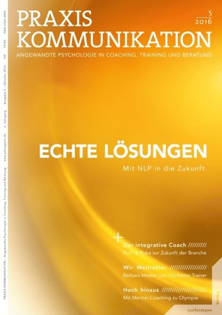 Junfermann Verlag - Praxis Kommunikation 5/2016 Einzelheft, E-bok