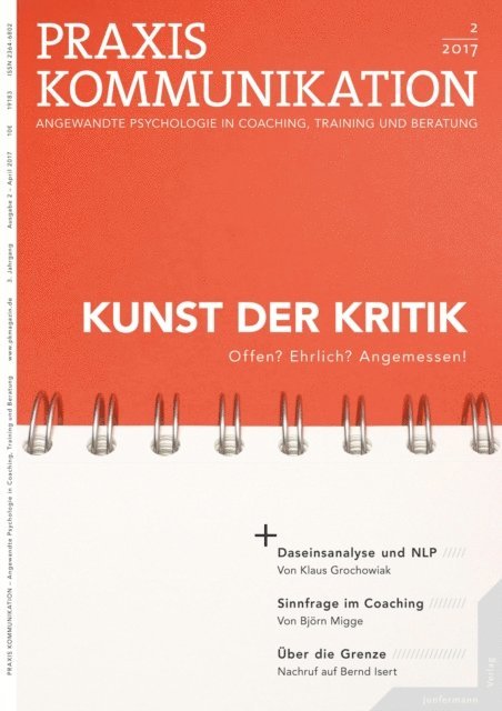 Junfermann Verlag - Praxis Kommunikation 2/2017 Einzelheft, E-bok