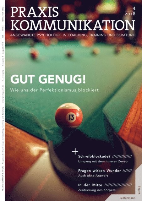 Junfermann Verlag - Praxis Kommunikation 4/2018 Einzelheft, E-bok