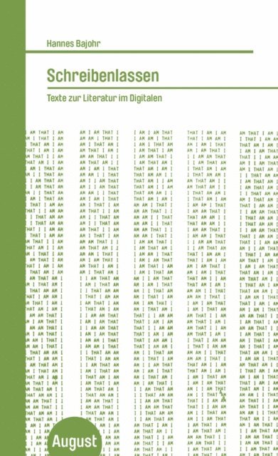 Hannes Bajohr - Schreibenlassen, E-bok