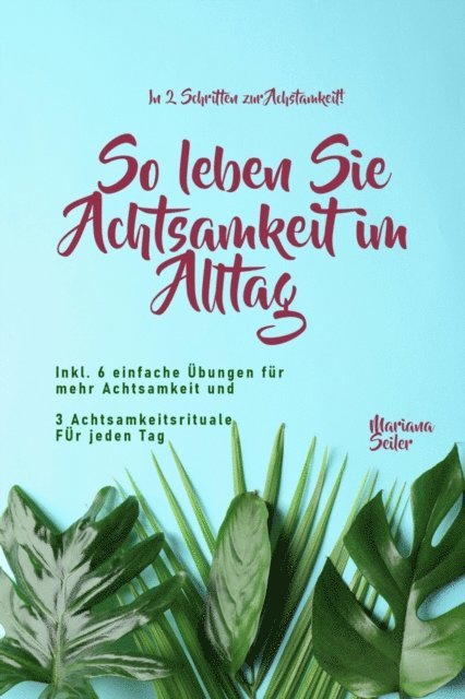 Mariana Seiler - Achtsamkeit: IN 2 SCHRITTEN ZUR ACHTSAMKEIT! So leben Sie Achtsamkeit im Alltag, E-bok