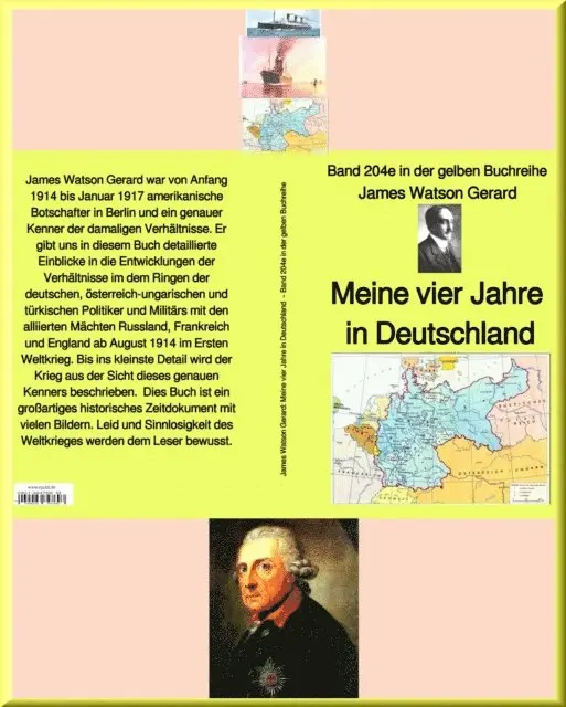 James Watson Gerard - James Watson Gerard: Meine vier Jahre in Deutschland  – Band 204e in der gelben Buchreihe – bei Jürgen Ruszkowski, E-bok. Tillgänglighet: Lägg i varukorg