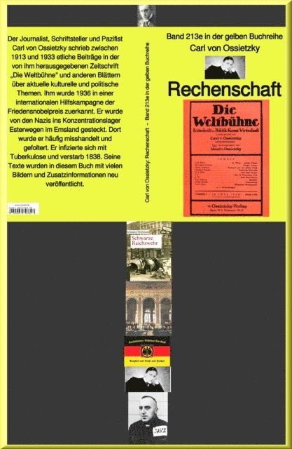 Carl von Ossietzky - Rechenschaft  –  Band 213e in der gelben Buchreihe – bei Jürgen Ruszkowski, E-bok