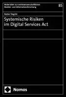 Kester Siegrist - Systemische Risiken im Digital Services Act, Häftad. Tillgänglighet: Lägg i varukorg