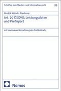 Art. 20 DSGVO, Leistungsdaten und Profisport