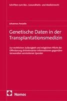 Johannes Porzelle - Genetische Daten in der Transplantationsmedizin, Inbunden. Tillgänglighet: Lägg i varukorg