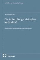 Nicholas Mackes - Die Anfechtungsprivilegien im StaRUG, Häftad