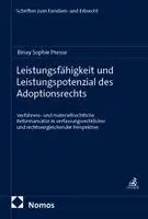 Binay Sophie Presse - Leistungsfähigkeit und Leistungspotenzial des Adoptionsrechts, Häftad. Tillgänglighet: Lägg i varukorg