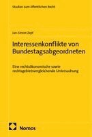 Jan-Simon Zepf - Interessenkonflikte von Bundestagsabgeordneten, Inbunden. Tillgänglighet: Lägg i varukorg