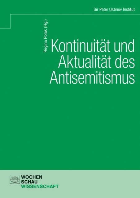 Regina Polak - Kontinuität und Aktualität des Antisemitismus, E-bok